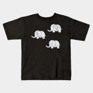 3 Marble Elephants Kids T-Shirt